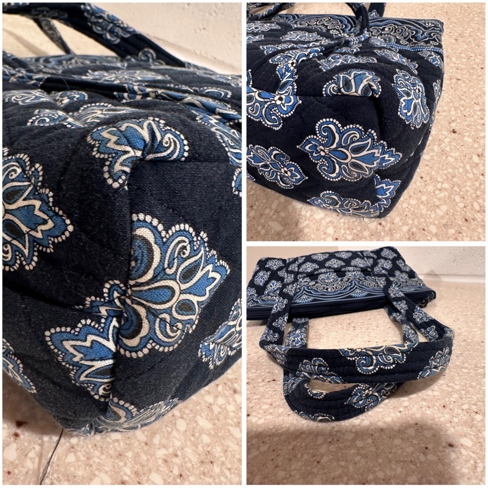 Vera Bradley Little Betsy Shoulder Bag & Bifold Wallet in Calypso NavyBlue 2009 - Picture 5 of 15